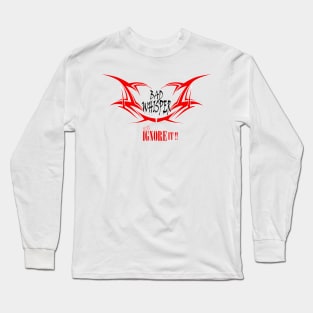 vector design - bad whisper Long Sleeve T-Shirt